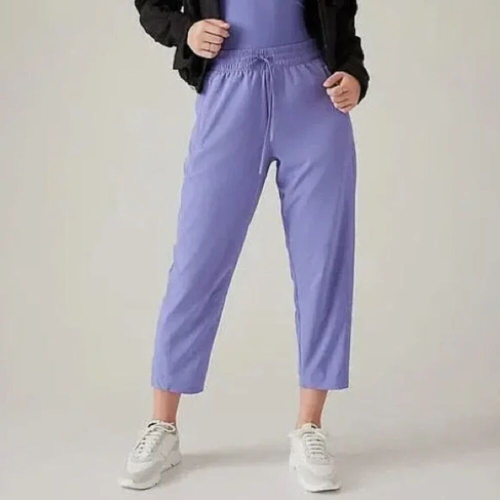 Athleta Arrival Pant Dark Adonis Blue Purple Active Pants Athleisure SIZE 4